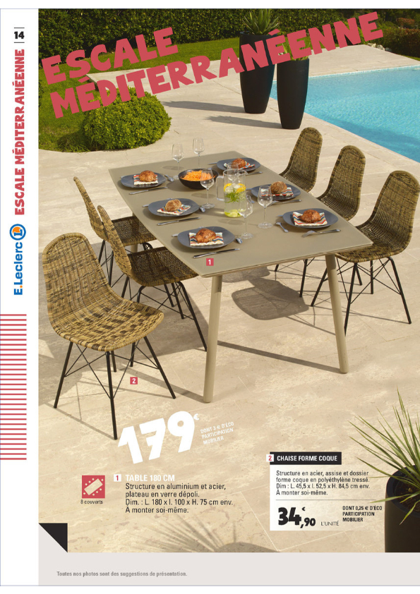 E.leclerc – Mobilier De Jardin – Plein Air encequiconcerne Mobilier De Jardin Leclerc