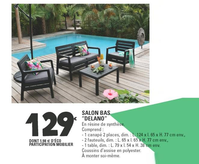 E Leclerc Salon De Jardin – Mailleraye.fr Jardin dedans Leclerc Salon