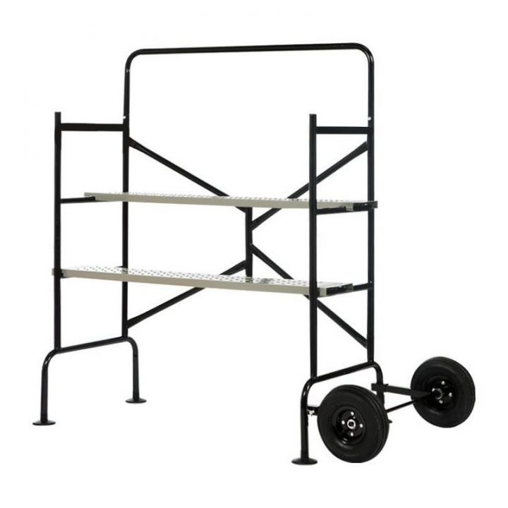 Echafaudage Roulant Avec Garde-Corps Noir 150 Cm avec Echafaudage Jardin Echafaudage Roulant Avec Garde-Corps Noir 150 Cm avec Echafaudage Jardin