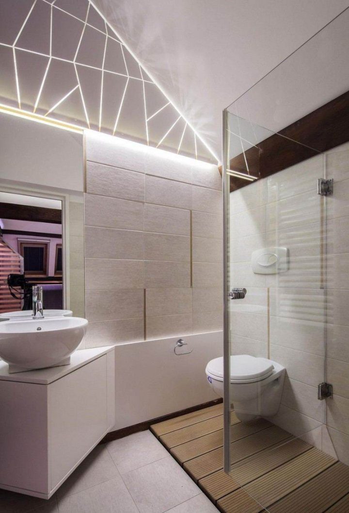 Éclairage Led Indirect – 75 Idées Pour Toutes Les Pièces destiné Ruban Led Salle De Bain