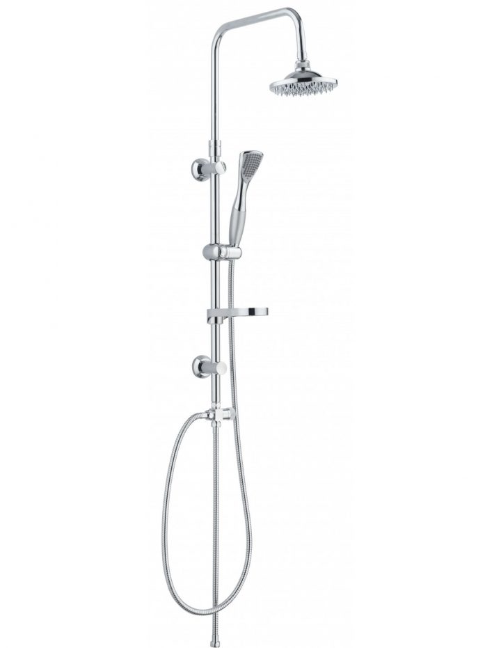 Eds Colonne De Douche Sans Robinetterie Pluton Chromé à Colonne De Douche Sans Mitigeur
