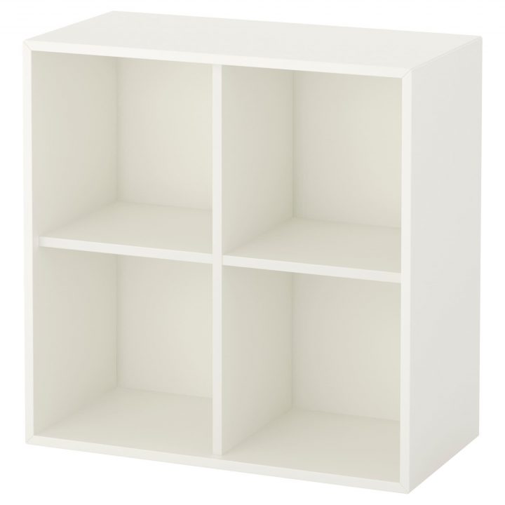Eket Regalelement 4 Fächer, Wandmontiert Weiß | Ikea dedans Ikea Meuble Case