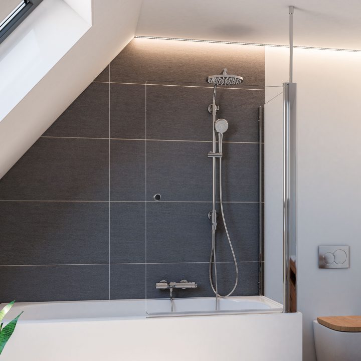 Elana Paroi Fixe Pour Baignoire concernant Breuer Salle De Bain