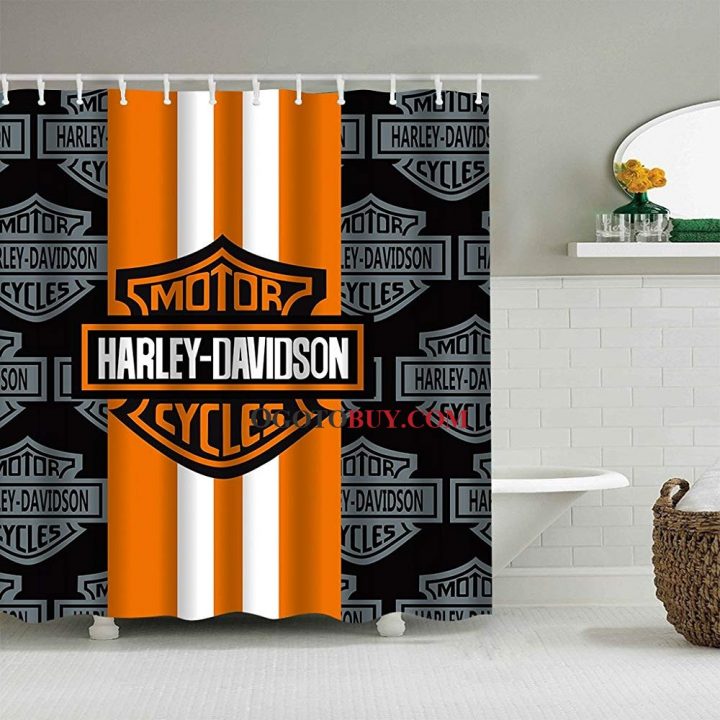 Élégant Noir Orange Salle De Bain Rideau De Douche avec Rideaux De Douche Pas Cher Élégant Noir Orange Salle De Bain Rideau De Douche avec Rideaux De Douche Pas Cher