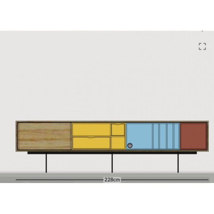 Enfilade Buffet Meuble Tv Aura 228Cm – Treku | Buffet encequiconcerne Meuble Treku