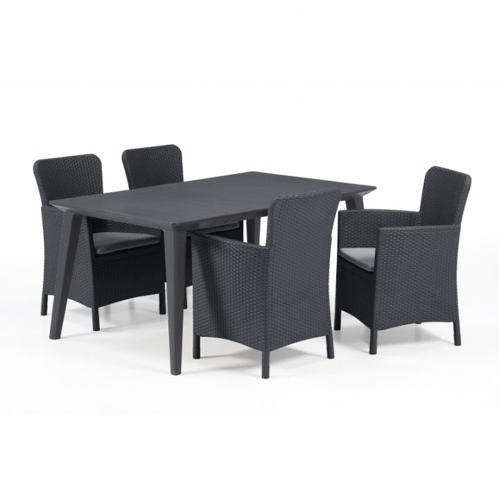 Ensemble De Jardin Lima : 1 Table Et 4 Fauteuils Allibert intérieur Table De Jardin Allibert Ensemble De Jardin Lima : 1 Table Et 4 Fauteuils Allibert intérieur Table De Jardin Allibert