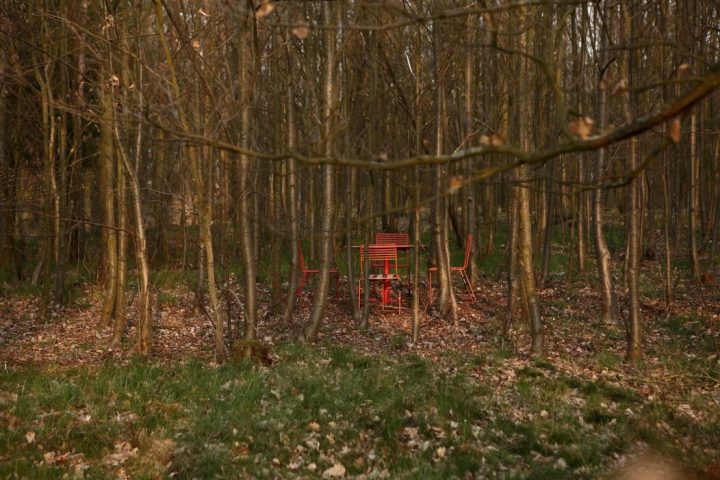 Ensemble De Jardin Table Carrée & 4 Chaises Bois Et Métal destiné Table Et Chaise De Jardin En Bois