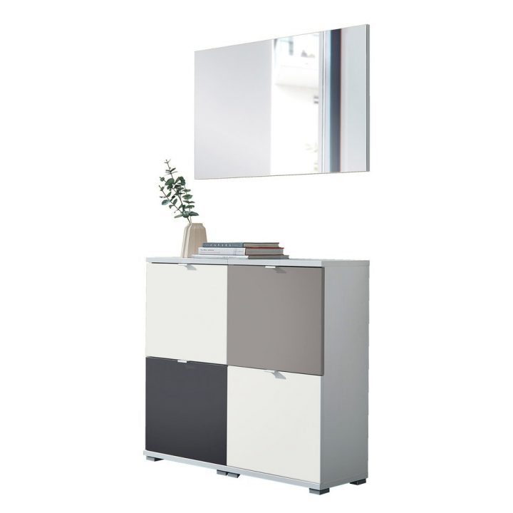 Ensemble Meuble À Chaussures 4 Abattants + Miroir – Rani avec Meuble A Chaussure Miroir Ensemble Meuble À Chaussures 4 Abattants + Miroir – Rani avec Meuble A Chaussure Miroir