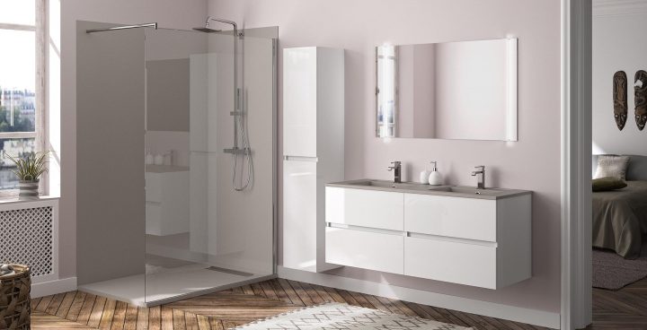 Ensemble Meuble De Salle De Bain Ketty – Ambiance Bain dedans Meuble Double Vasque 140 Cm Ensemble Meuble De Salle De Bain Ketty – Ambiance Bain dedans Meuble Double Vasque 140 Cm