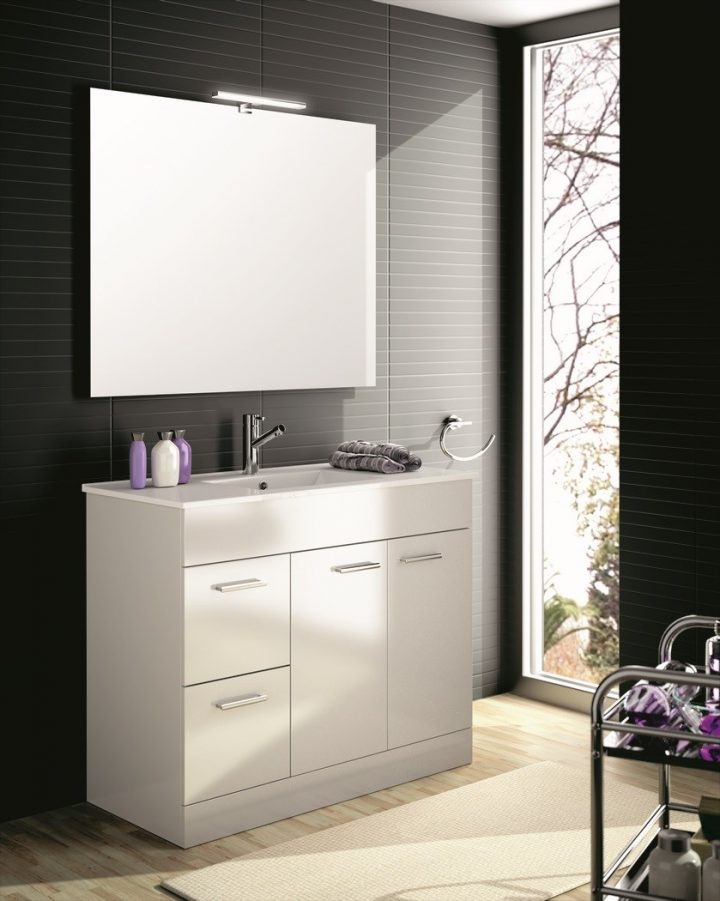 Ensemble Meuble Salle De Bain Motril À Poser Au Sol En 100 destiné Meuble Salle De Bain Blanc Laqué Brillant Ensemble Meuble Salle De Bain Motril À Poser Au Sol En 100 destiné Meuble Salle De Bain Blanc Laqué Brillant