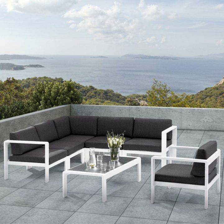 Ensemble Orlando Blanc Sg/D+Angle+2M+1F1+Tb – Wilsa Garden avec Abri De Jardin Tampa