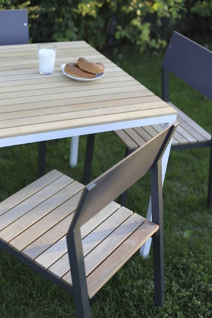 Ensemble Repas Cora, Table Carrée Et 4 Chaises, Métal avec Cora Salon De Jardin