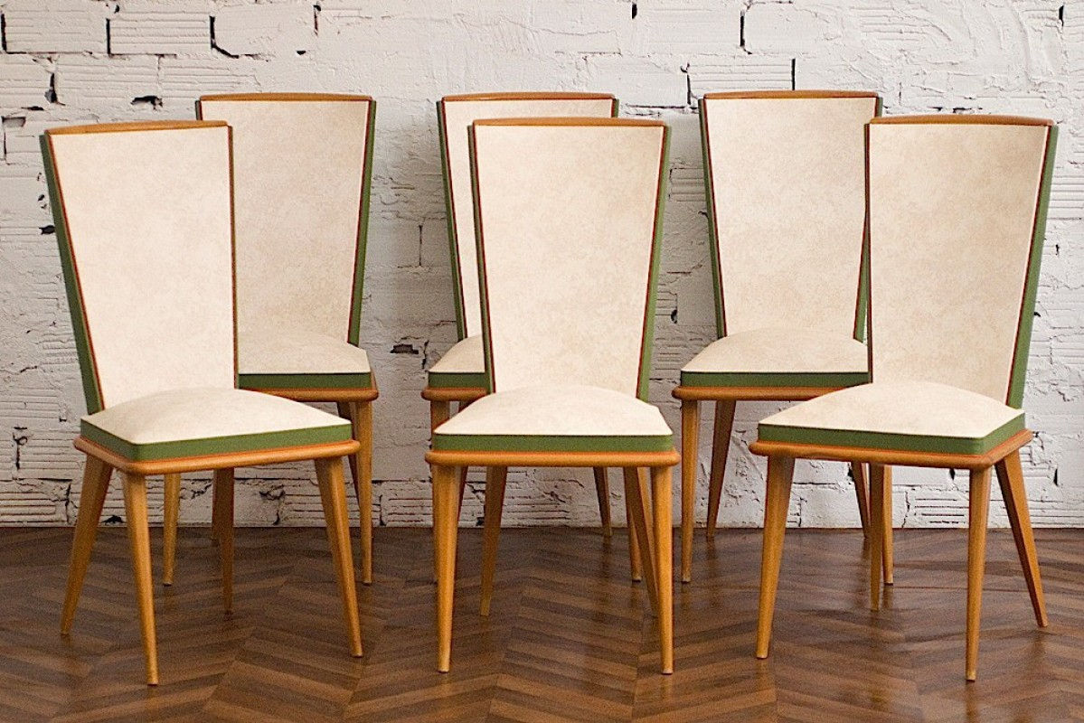 Ensemble Salla À Manger Vintage, Table 1950, Chaises 1950 dedans Salla A Manger