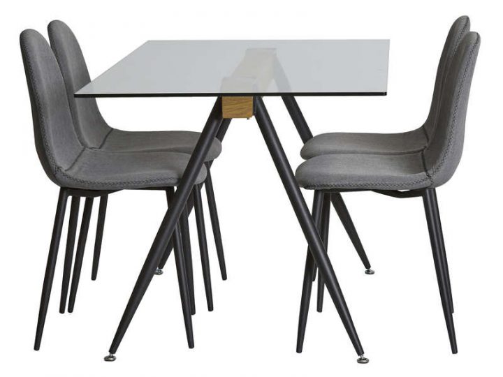 Ensemble Table + 4 Chaises Lotus – Vente De Ensemble Table encequiconcerne Chaise Conforama