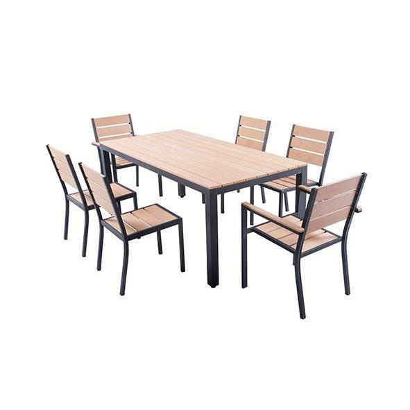 Ensemble Table De Jardin 180 Cm + 2 Fauteuils + 4 Chaises serapportantà Ensemble Table Et Chaise De Jardin Pas Cher