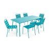 Ensemble Table De Jardin Et 6 Chaises En Métal - Salon De concernant Cdiscount Salon De Jardin