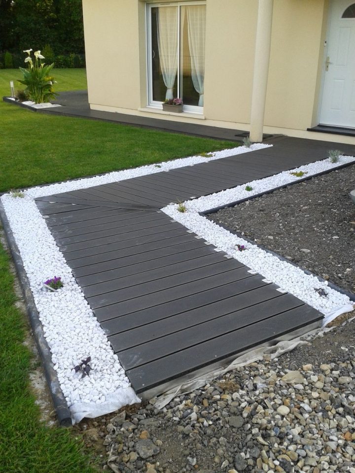 Entrée Composite En Cours En 2019 | Entree De Maison destiné Aménagement Terrasse Devant Maison