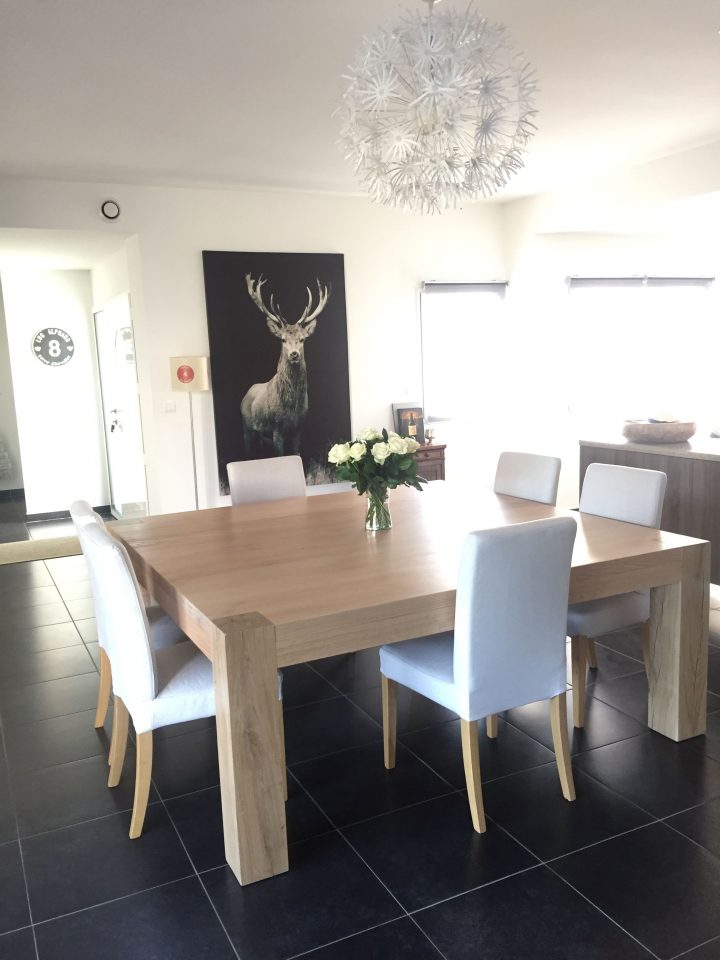 Épinglé Par Geraldine De Baguer Sur Loft Elise En 2020 avec Table Salle A Manger Carré