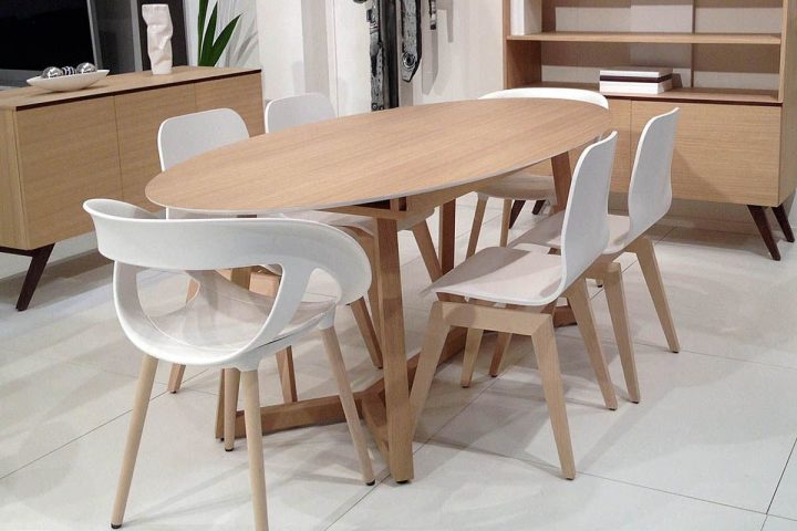 Épinglé Par Momo80 Sur Table Ronde | Table Ovale Bois, Table intérieur Grande Table De Salle À Manger Avec Rallonges