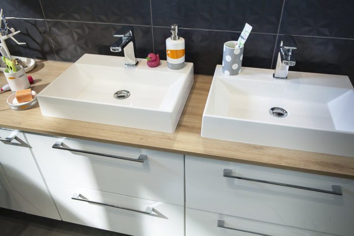 Épinglé Sur Amenagement encequiconcerne Plan De Travail Salle De Bain Leroy Merlin