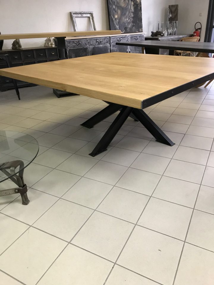 Épinglé Sur Tables De Salle À Manger Industrielles à Grande Table De Salle À Manger Avec Rallonges