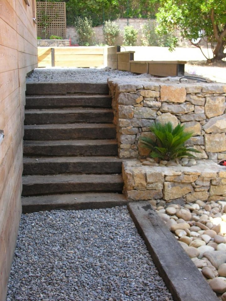 Escalier Jardin Extérieur Talu | Paysagiste – Natura tout Aménagement Escalier Extérieur Maison