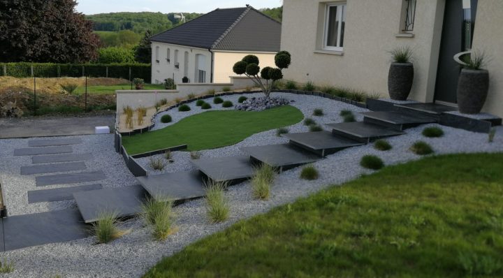 Escaliers Extérieurs En Ardoise : Les Idées De Côté Déco dedans Dalle Ardoise 1Mx1M Escaliers Extérieurs En Ardoise : Les Idées De Côté Déco dedans Dalle Ardoise 1Mx1M