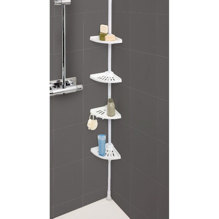 Etagère D Angle Extensible intérieur Etagere Telescopique Salle De Bain