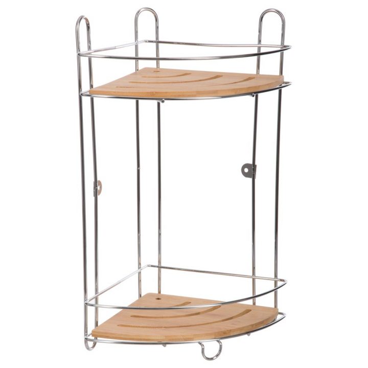 Etagère D’Angle À 2 Niveaux En Bambou intérieur Etagere D Angle Douche Etagère D’Angle À 2 Niveaux En Bambou intérieur Etagere D Angle Douche