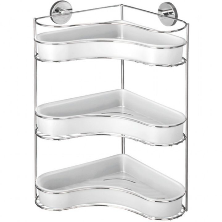 Étagère D'angle Murale – Milazzo – 3 Paniers – Fixation Vacuum-Loc Wenko Sur Bricozor dedans Etagere D Angle Douche Étagère D'angle Murale – Milazzo – 3 Paniers – Fixation Vacuum-Loc Wenko Sur Bricozor dedans Etagere D Angle Douche