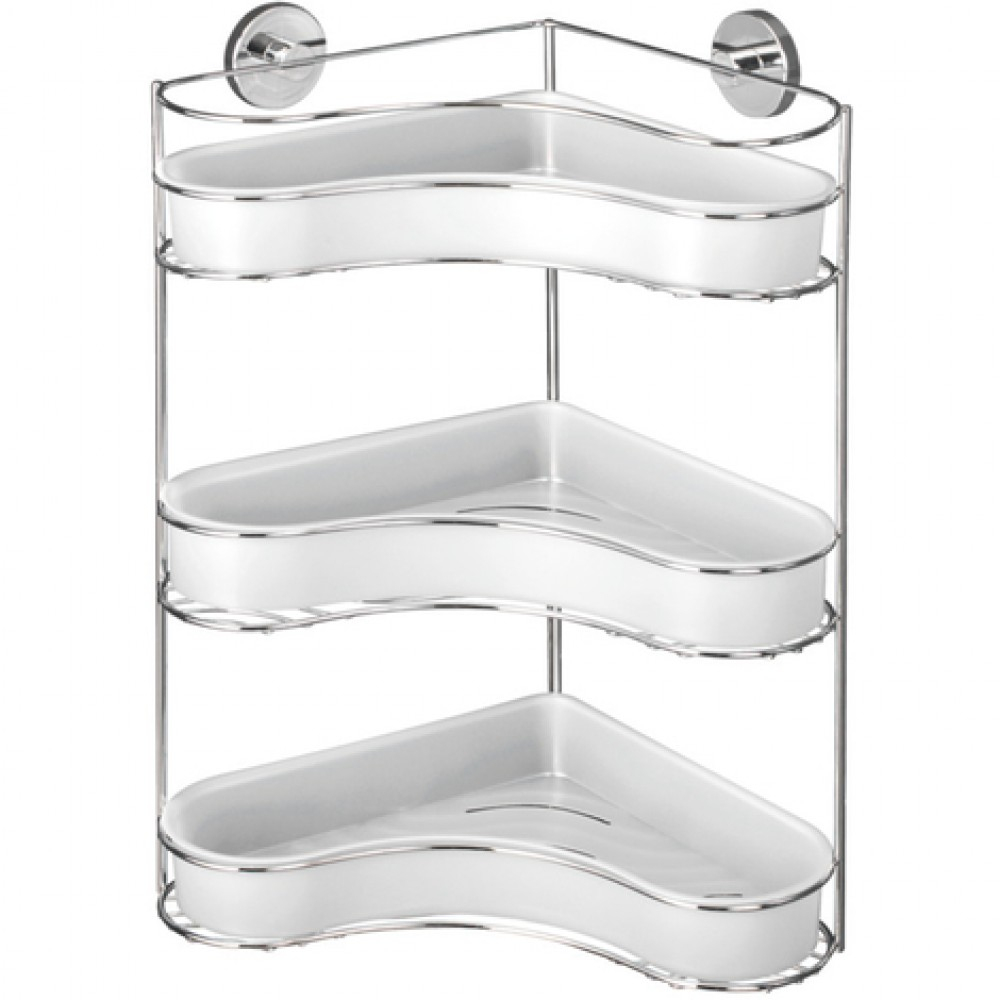 Étagère D'angle Murale - Milazzo - 3 Paniers - Fixation Vacuum-Loc Wenko Sur Bricozor dedans Etagere D Angle Douche Étagère D'angle Murale - Milazzo - 3 Paniers - Fixation Vacuum-Loc Wenko Sur Bricozor dedans Etagere D Angle Douche