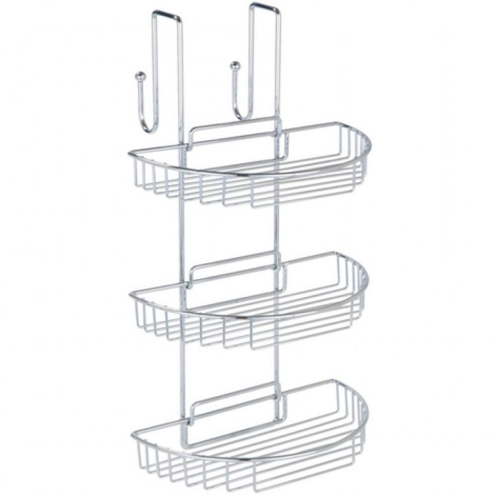 Étagère De Douche À Suspendre – 3 Paniers Amovibles 2 Crochets Wenko Sur  Bricozor tout Étagère De Douche À Suspendre
