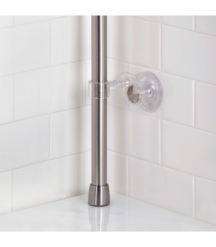 Etagère De Douche À Ventouse 3 Paniers Interdesign Forma encequiconcerne Etagere De Douche Inox