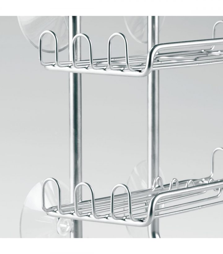 Étagère De Douche Deux Niveaux En Inox intérieur Etagere De Douche Inox
