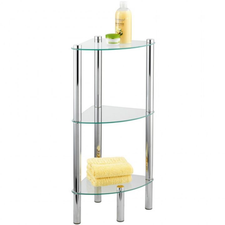 Étagère De Salle De Bain D'angle – Yago – 3 Tablettes En Verre Wenko Sur  Bricozor concernant Étagère D Angle Salle De Bain