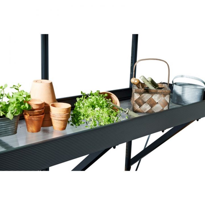 Etagère En Aluminium Laqué Noir 15X213Cm Juliana avec Etagere De Jardin