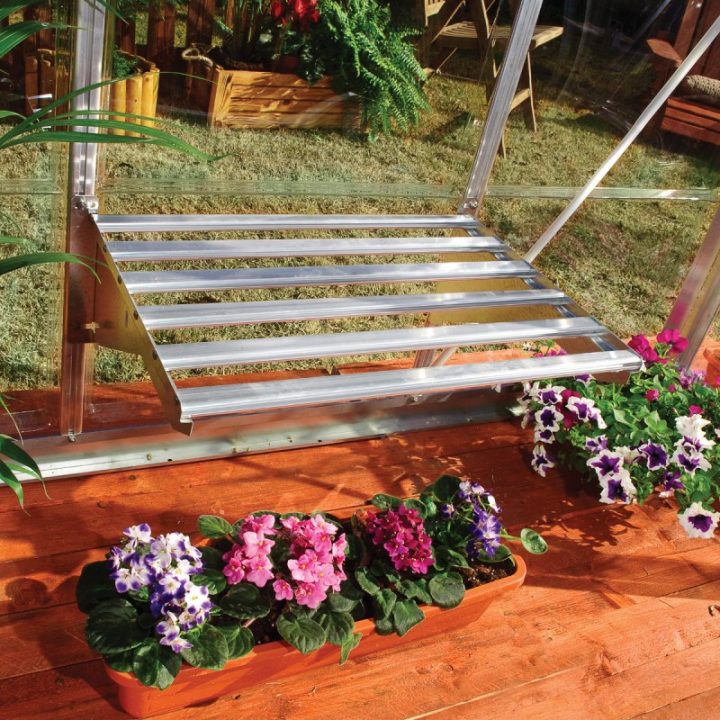 Etagère Renforcée Pour Serre De Jardin – Palram destiné Etagere De Jardin