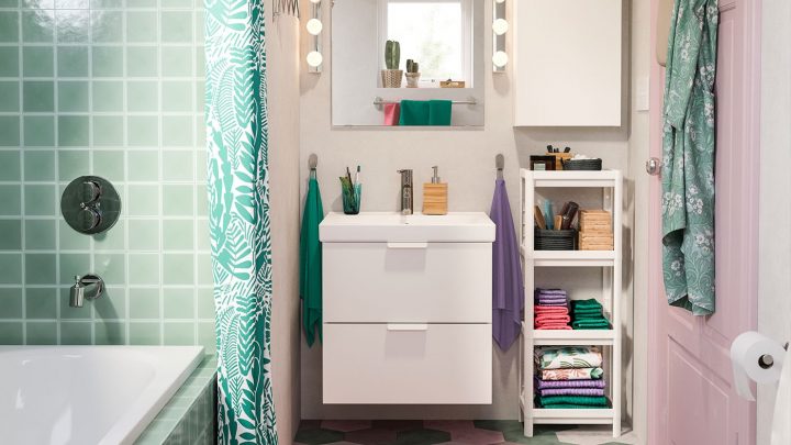Etagere Salle De Bain Ikea Lill Ngen Colonne Miroir 1Porte avec Boulanger Meuble Salle De Bain