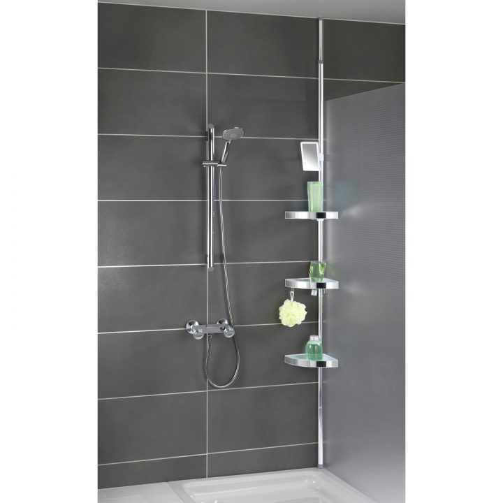 Etagère Télescopique Premium – Aluminium Et Acier Inox serapportantà Etagere De Douche Inox