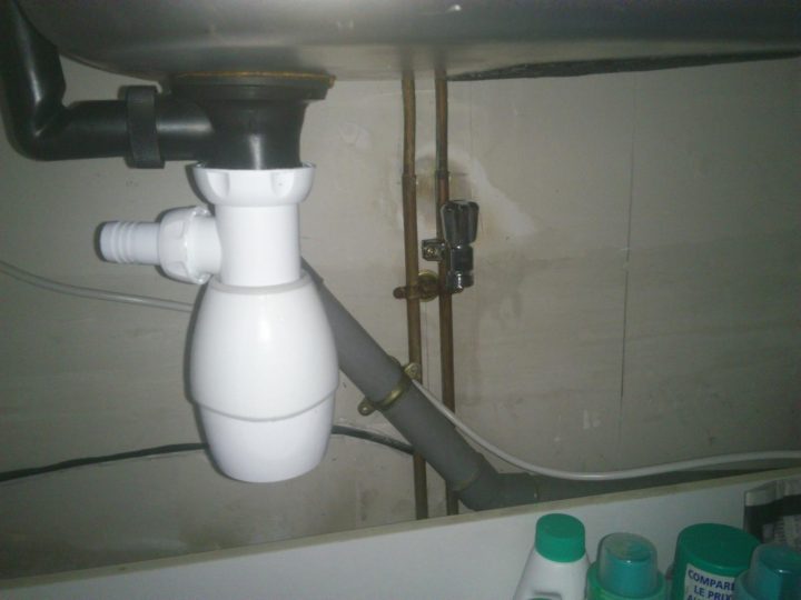 Évacuation Lave-Vaisselle > Installation Siphon Évier dedans Brancher Lave Vaisselle Sur Robinet Evier