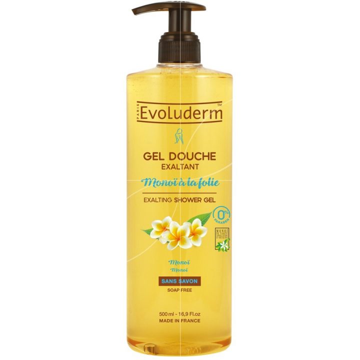 Evoluderm – Gel Douche Exaltant Monoï À La Folie – 500Ml pour Gel Douche Monoi