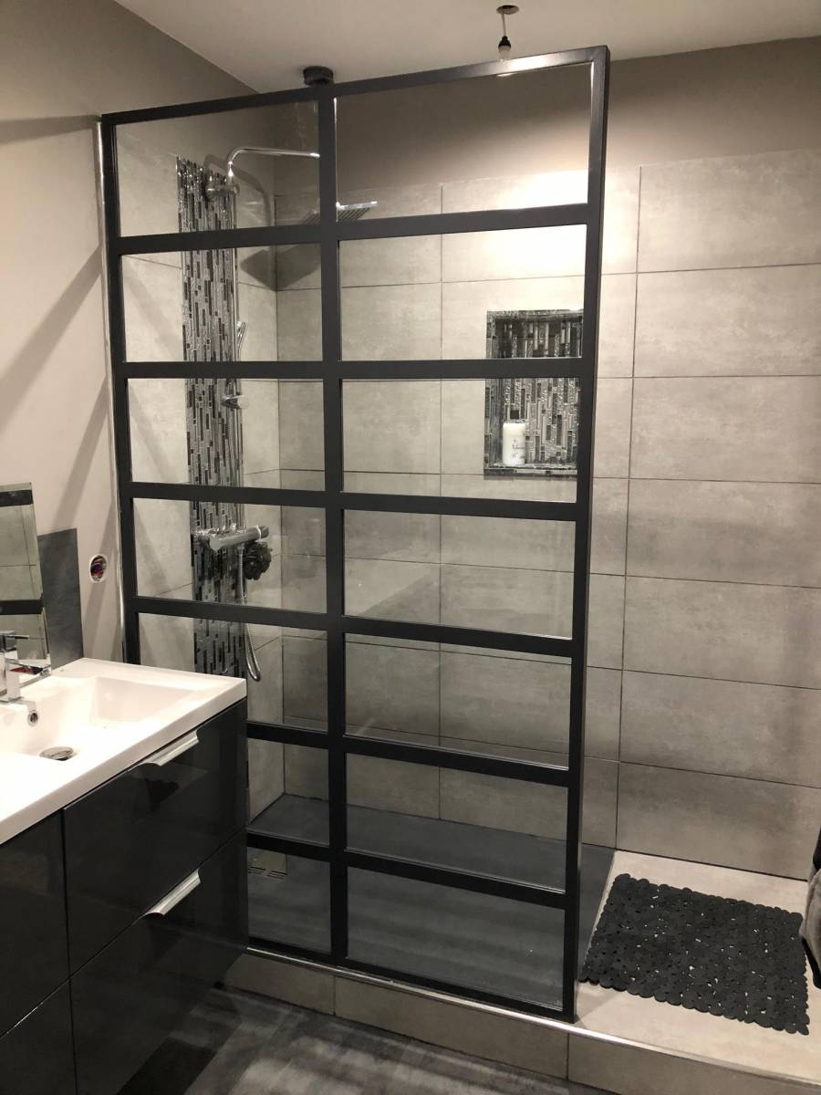 Fabrication Sur Mesure De Paroi De Douche Style Verrière à Paroie De Douche Sur Mesure