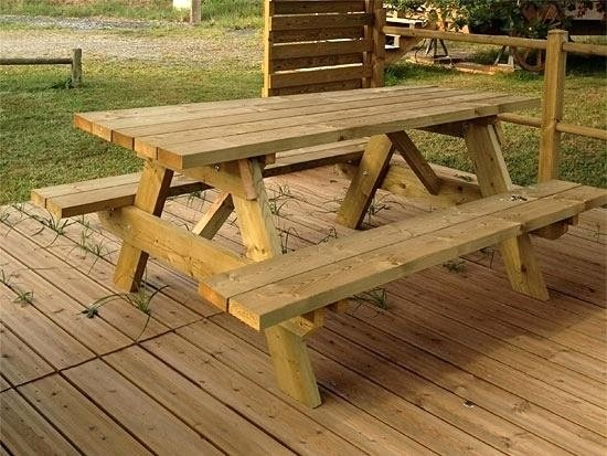 Fabriquer Sa Table De Jardin En Bois – Davidreed.co pour Fabriquer Une Table De Jardin