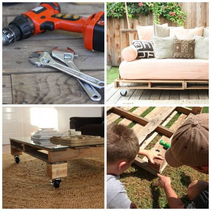 Fabriquer Salon De Jardin En Palette De Bois – Tuto Canapé serapportantà Fabriquer Table De Jardin