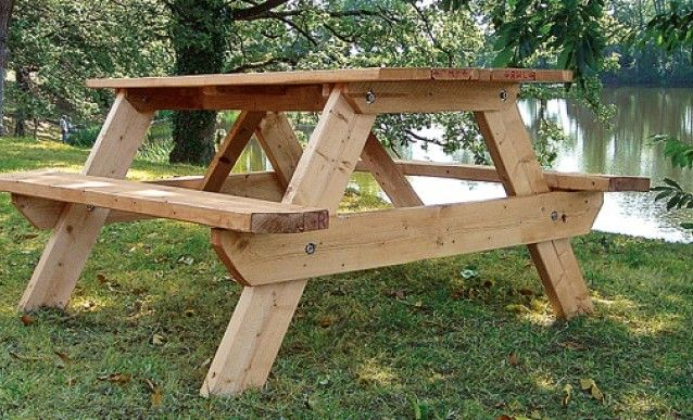 Fabriquer Une Table De Pique-Nique | Table De Jardin Bois concernant Fabriquer Une Table De Jardin