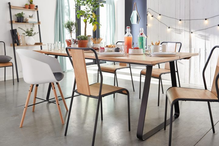 Fantine | Table À Manger Style Indus – Alinéa | Table Salle encequiconcerne Alinea Chaises Salle À Manger