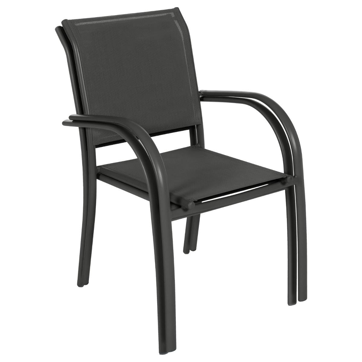 Fauteuil De Jardin Empilable Piazza Anthracite & Graphite serapportantà