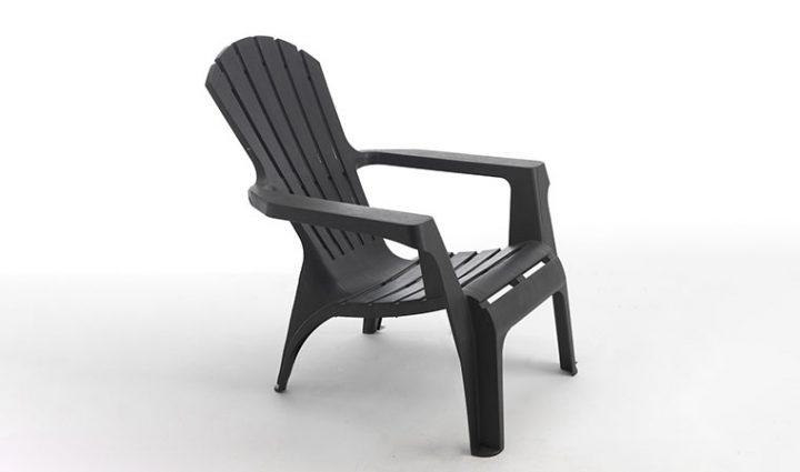 Fauteuil De Jardin Gris Anthracite En Poplypropylène pour Transat Gifi Gris