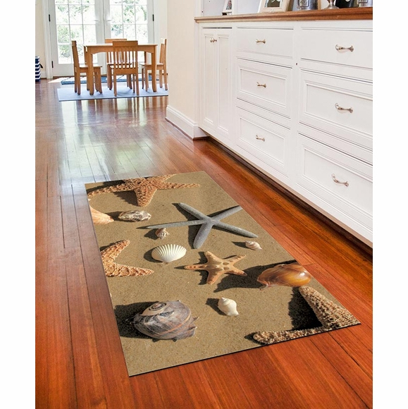 Faux Flooring Printed Beachcomber Floor Mat dedans Faux Parquet