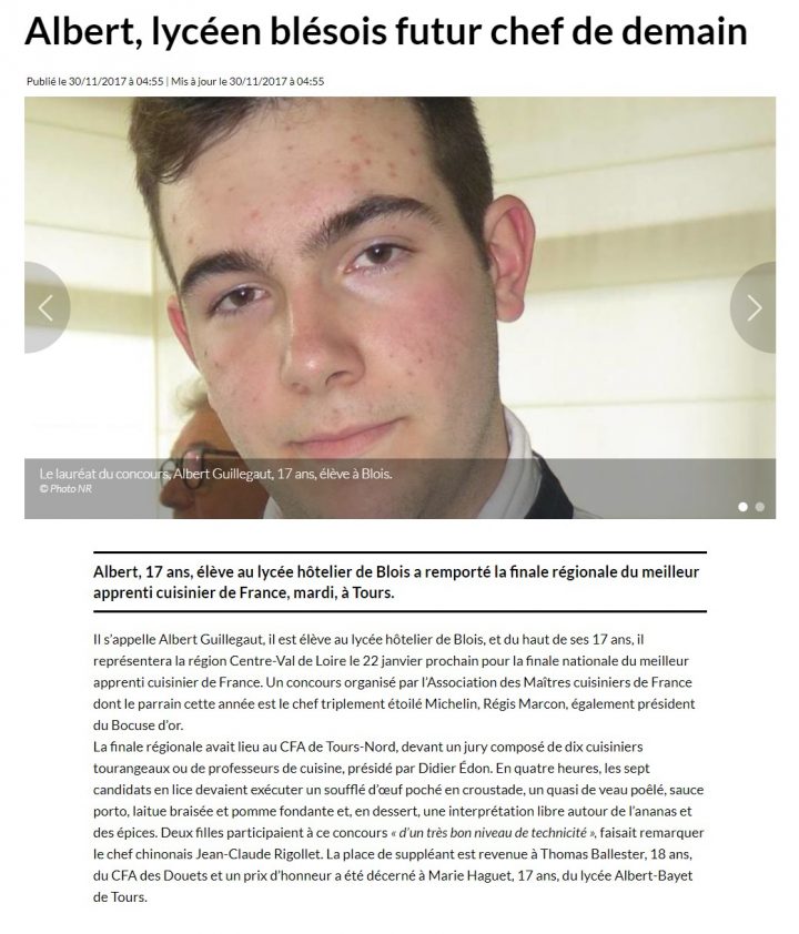 Finale Régionale Du Meilleur Apprenti Cuisinier – Lht Du pour Chambre Des Metiers Blois